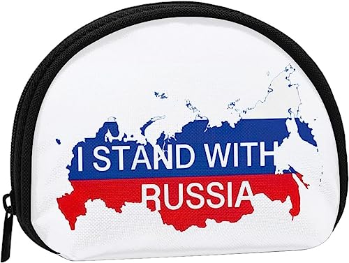 Ich stehe mit Russland für Frauen und Mädchen, niedliche modische Geldbörse, Geldbörse, Tasche, Kleingeldtasche, Schlüsselhalter von IUBBKI