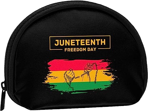 Juneteenth Freedom Day Afroamerikanische Geldbörse für Damen und Mädchen, niedliche modische Tasche, Wechseltasche, Schlüsselhalter, Damen-Geldbörse, Geschenk von IUBBKI