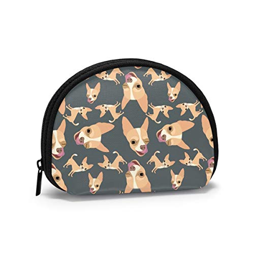 Liebe Chihuahua Gummiente mit Sonnenbrille Münzgeldbörse Geldbörsen Kleingeldbeutel Funky Schlüsselhalter Reißverschluss Kleine Kosmetik-Make-up-Taschen von IUBBKI