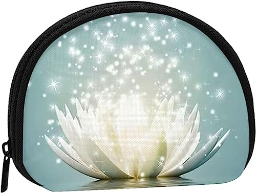 Lotusblume für Damen und Mädchen, niedlich, modisch, Geldbörse, Geldbörse, Tasche, Wechseltasche, Schlüsselhalter von IUBBKI