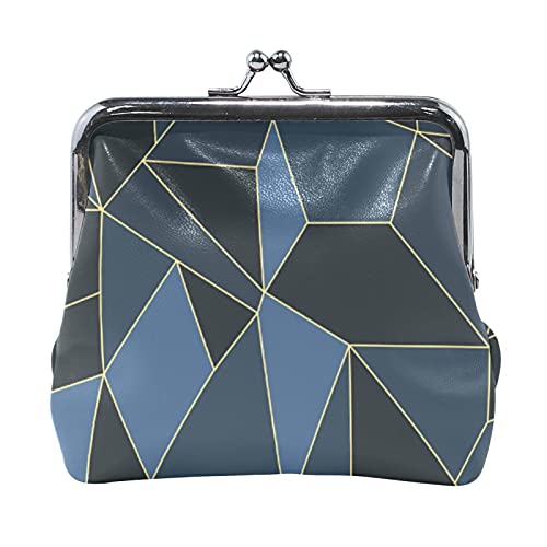 Mehrfarbig, 9 bunte, lustige Dinosaurier mit Waldpalmenblättern auf schwarzem Damen-Leder-Geldbörse, Haspe, Kartenschlüssel, Kleingeldbörse, kleine Schnalle, Handtaschenetui, Kiss-Lock-Kupplungstasche von IUBBKI