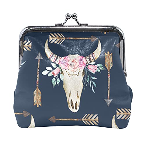 Multi 1 Glänzende Glitzer und Pailletten in Form von Sternen auf dunklem Hintergrund Damen-Leder-Münzgeldbörse Haspe Kartenschlüssel-Geldbörse Kleine Schnalle Handtaschenetui Kiss Lock Clutch-Tasche f von IUBBKI