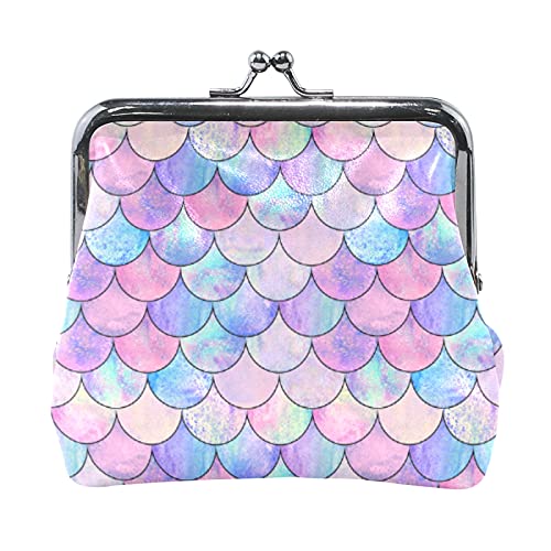 Multi 10 Marmor Textur Leder Geldbörse Kiss Lock Clutch Tasche Haspe Karte Schlüssel Wechselgeldbörse Schnalle Kleines Handtaschenetui für Frauen Mädchen Damen von IUBBKI