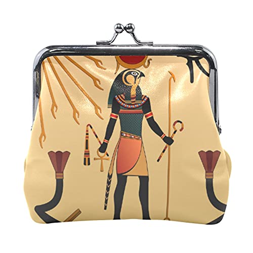 Multi 11 altes ägyptisches Ägypten-Leder-Geldbörse, Kussschloss, Clutch-Beutel, Haspe, Karte, Schlüssel, Wechselgeldbörse, Schnalle, kleine Handtasche für Damen, Mädchen, Damen von IUBBKI