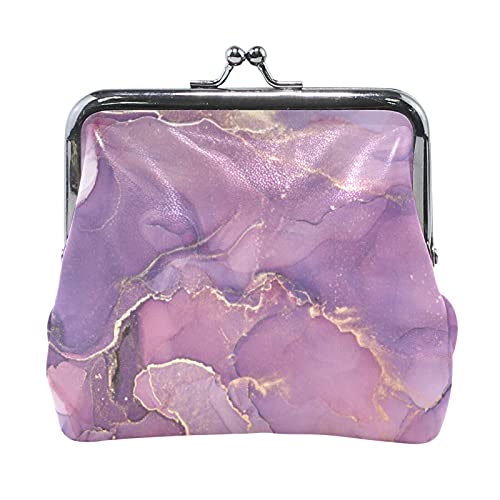 Multi 5 Animal Texture Print Kuhhaut Schwarz Weiß Muster Schwarze Flecken Flecken Damen Leder Geldbörse Haspe Karte Schlüssel Kleingeld Geldbörse Kleine Schnalle Handtaschenetui Kiss Lock Clutch Tasch von IUBBKI