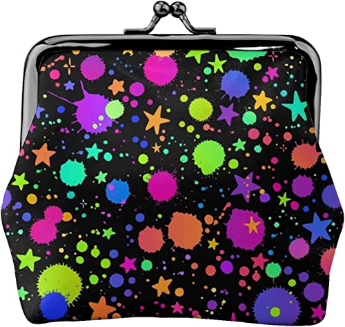Niedliche Geldbörse aus Leder mit Blumenmuster, kleine Kiss-Lock-Wechseltasche, Verschluss-Schnalle, Geldbörse für Damen und Mädchen Niedliche Geldbörse aus Leder mit Blumenmuster, kleine Kiss-Lock-Wechseltasche, Verschluss-Schnalle, Geldbörse für Damen und Mädchen von IUBBKI