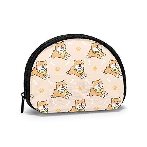 Niedlicher Shiba Inu mexikanischer Essenshut, traditionelle Geldbörse, Geldbörsen, Kleingeldbeutel, origineller Schlüsselhalter, Reißverschluss, kleine Kosmetik-Make-up-Taschen von IUBBKI