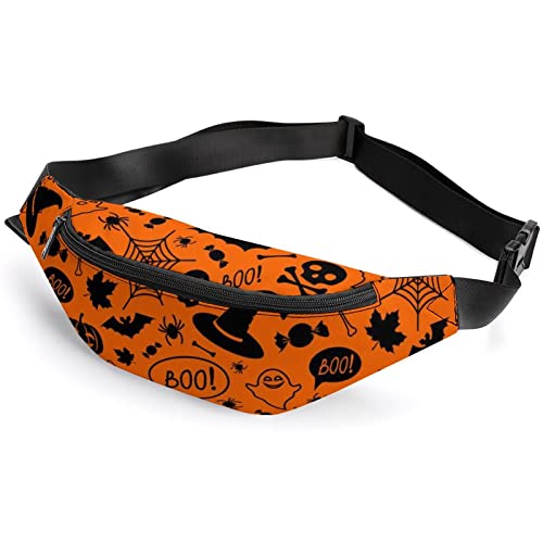 Orange Halloween Hundred US Dollars Fanny Pack, Erwachsene Kinder Sport Gürteltasche für Männer Frauen von IUBBKI