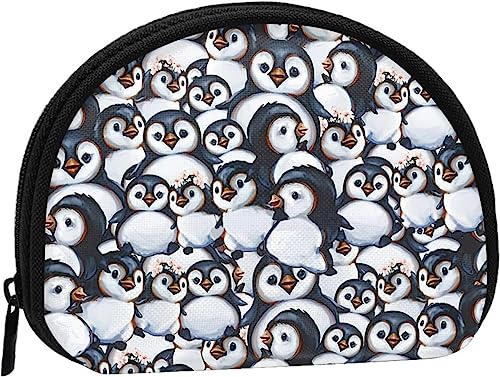 Pinguin-Muster für Damen und Mädchen, niedlich, modisch, Geldbörse, Geldbörse, Tasche, Kleingeldtasche, Schlüsselhalter von IUBBKI