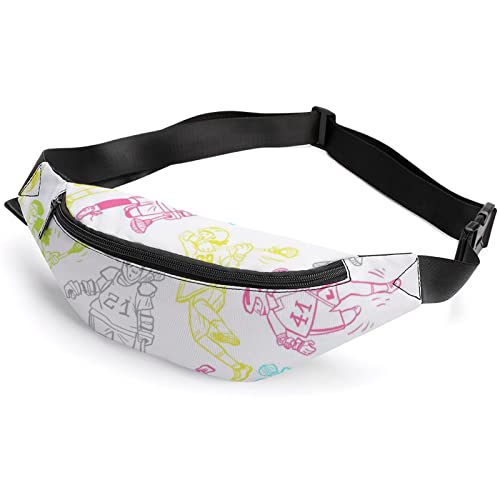 Poses of Lacrosse Players Poses of Lacrosse Players Fanny Pack, Adult Kids Sport Waist Bag for Men Women von IUBBKI