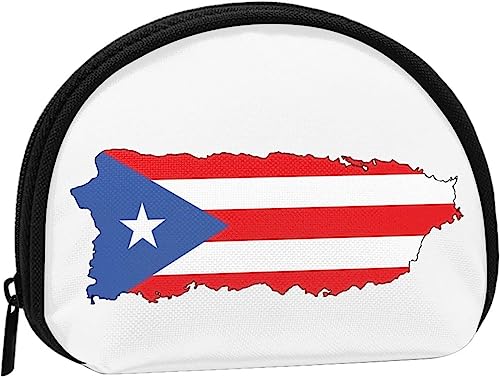 Puerto Rico, Puerto-ricanische Flagge, stolz, für Frauen und Mädchen, niedliche modische Geldbörse, Geldbörse, Tasche, Wechseltasche, Schlüsselhalter von IUBBKI