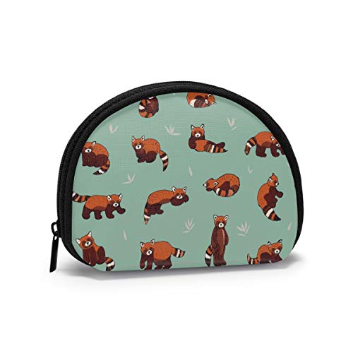 Red Panda Sloth Music Insane Geldbörse Geldbörsen Kleingeldbeutel Stilvoller Schlüsselhalter mit Reißverschluss Kleine Kosmetik- und Make-up-Taschen von IUBBKI