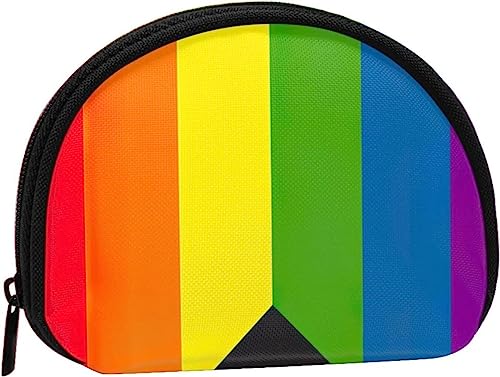 Regenbogen-Stolz-Flagge für Damen und Mädchen, niedliche modische Geldbörse, Geldbörse, Tasche, Kleingeldtasche, Schlüsselhalter von IUBBKI