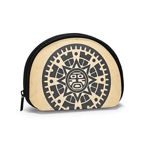 Retro Maya Sun Gummiente mit Sonnenbrille, Geldbörse, Geldbörse, Kleingeldtasche, flippiger Schlüsselhalter, Reißverschluss, kleine Kosmetik-Make-up-Taschen von IUBBKI