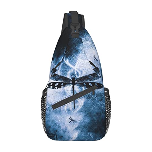 Schwarze Libelle, Lavendel auf Holz, Schultertasche, Schulterrucksack, Brusttasche, lässiger Umhängetasche, Tagesrucksack für Damen und Herren, Wandern, Reisen Schwarze Libelle, Lavendel auf Holz, Schultertasche, Schulterrucksack, Brusttasche, lässiger Umhängetasche, Tagesrucksack für Damen und Herren, Wandern, Reisen von IUBBKI