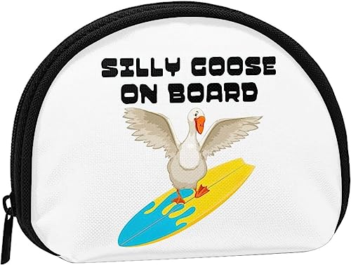 Silly Goose On Board Damen und Mädchen, niedliche modische Geldbörse, Geldbörse, Tasche, Kleingeldtasche, Schlüsselhalter von IUBBKI