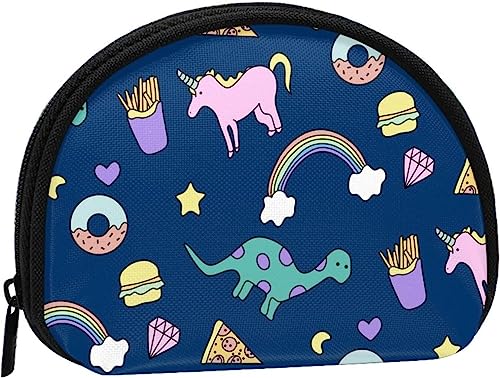 Taco-Dinosaurier-Motiv für Damen und Mädchen, niedliche modische Geldbörse, Geldbörse, Tasche, Kleingeldtasche, Schlüsselhalter von IUBBKI