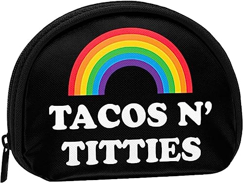 Tacos and Titties, lustig, schwul, lesbisch, stolz, LGBTQ-Frauen und Mädchen, niedlich, modisch, Geldbörse, Geldbörse, Tasche, Kleingeldtasche, Schlüsselhalter von IUBBKI