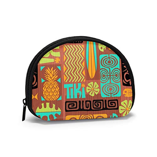 Tribal Totem Eisbär Familie Geldbörse Geldbörsen Kleingeldbeutel Funky Schlüsselhalter Reißverschluss Kleine Kosmetik-Make-up-Taschen von IUBBKI