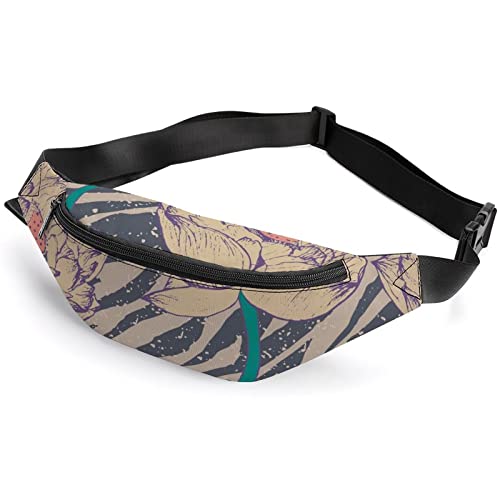 Vintage Floral Vintage Skull Arrow Fanny Pack, Erwachsene Kinder Sport Gürteltasche für Männer Frauen von IUBBKI