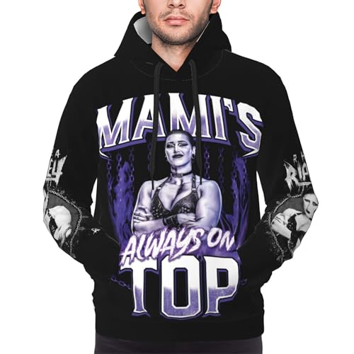 IUEYSHDGFSA Herren Langarm Rhea Hoodie Kapuzenpullover mit Tasche Ripley Sweatshirt Mit Kapuze Fans Merch Wrestling Kleidung IUEYSHDGFSA Herren Langarm Rhea Hoodie Kapuzenpullover mit Tasche Ripley Sweatshirt Mit Kapuze Fans Merch Wrestling Kleidung von IUEYSHDGFSA