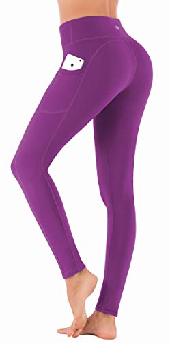 IUGA Sport Leggings Damen mit Taschen, Tummy Control, Sporthose Damen High Waist 4 Way Stretch Yogahose mit Taschen von IUGA