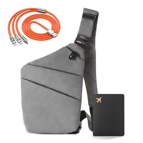 IUHFSIFS Upgrade Diebstahlsichere Tasche【0 Belastung - Komfortable Ergonomie】 Diebstahlsichere Umhängetasche【Viele Taschen Extrem Wasserdicht Kratzfest】 Anti Diebstahl Tasche Damen Herren Grau Rechts IUHFSIFS Upgrade Diebstahlsichere Tasche【0 Belastung - Komfortable Ergonomie】 Diebstahlsichere Umhängetasche【Viele Taschen Extrem Wasserdicht Kratzfest】 Anti Diebstahl Tasche Damen Herren Grau Rechts von IUHFSIFS