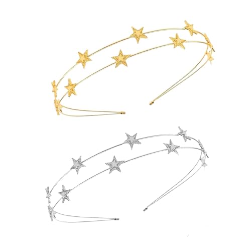 2 Stück Weihnachts Haarschmuck,Haarreif Sterne,Haarreifen Weihnachten,Weihnachtskopfschmuck,Glitzer Damen,Stern Stirnband,Gold Haarband,Sternhaarreif Kopfschmuck,Star Stern-Stirnband Haarbände 2 Stück Weihnachts Haarschmuck,Haarreif Sterne,Haarreifen Weihnachten,Weihnachtskopfschmuck,Glitzer Damen,Stern Stirnband,Gold Haarband,Sternhaarreif Kopfschmuck,Star Stern-Stirnband Haarbände von IUHRIE