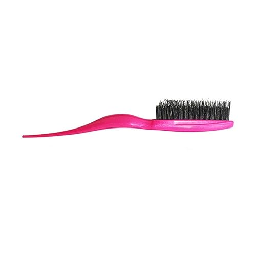 1 Stück Wildschweinbürste für Damen und Herren, Salon-Wildschwein-Nylon-Beauty-Styling-Toupierbürste Leberflecken Entferner (Hot Pink, One Size) von IUNSER