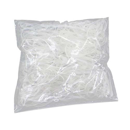 300 Stück Haargummis Klein,Mini Haargummis Elastische Gummiringe für Kinder Frauen Mädchen Flechten and Tägliche Frisuren Durchsichtige (Clear, One Size) von IUNSER