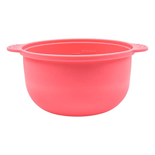 Ersatz-Topf-Set für Wachswärmer, abnehmbare Silikon-Wachsschüssel und Antihaft-Spatel, Haarentfernungsstäbchen, wiederverwendbares Gesichtsreinigung Gerät von IUNSER