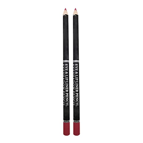 Eyeliner-Stift Lidschatten-Stift Lippenstift Mehrere Funktionen können verwendet werden Lip Liner ist wasserdicht langlebig nicht leicht zu verblassen und zu konturieren Lip Liner Pinsel (E, One Size) von IUNSER