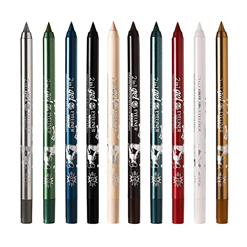 Gelstift Bleistift Bleistift Liner Proof Staining Sweat Eye Durable Non Lip Liner Concealer Eye Organizer Schubladen (A, One Size) von IUNSER