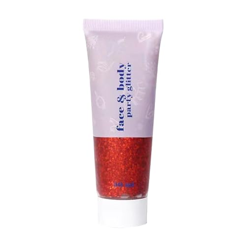 Glitzergel Merman Scale Gesicht Körper Lippe Glitzer Lidschatten Bühnen-Make-up 50 ml Farbenfrohe Damen (A, One Size) von IUNSER