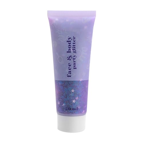 Glitzergel Merman Scale Gesicht Körper Lippe Glitzer Lidschatten Bühnen-Make-up 50 ml Farbenfrohe Damen (F, One Size) von IUNSER