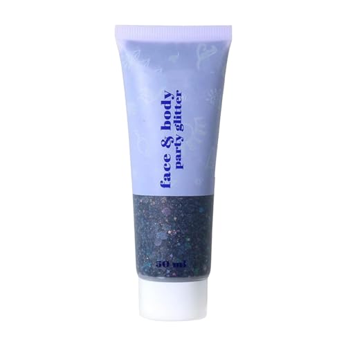 Glitzergel Merman Scale Gesicht Körper Lippe Glitzer Lidschatten Bühnen-Make-up 50 ml Farbenfrohe Damen (H, One Size) von IUNSER