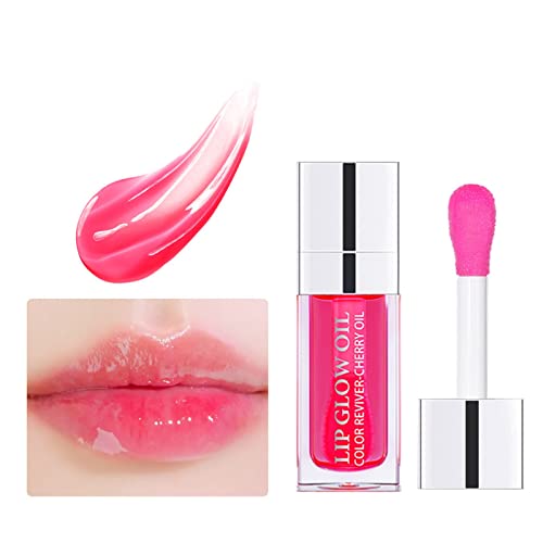 IUNSER Hydrating Lip Comfort Gloss Lip Oil Lippenöl Lipgloss,Long Lasting Lip Plumper Oil, Moisturizing Lippen Care Lippenöl,Nicht Klebriges GlossierLip Tint Lip Stain Lippen Make-up (R, One Size) von IUNSER