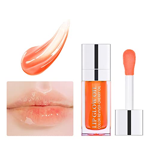 Hydrating Lip Comfort Gloss Lip Oil Lippenöl Lipgloss,Long Lasting Lip Plumper Oil, Moisturizing Lippen Care Lippenöl,Nicht Klebriges GlossierLip Tint Lip Stain Lippen Make-up (o, One Size) von IUNSER