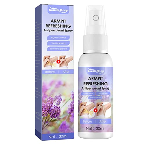 Lavendel zu Körpergeruch Antitranspirant Spray Achselhöhle Schweißgeruch Körpergeruch Spray Antitranspirant für Männer und Frauen 30ML Beauty Produkte Teenager Mädchen (A, One Size) von IUNSER