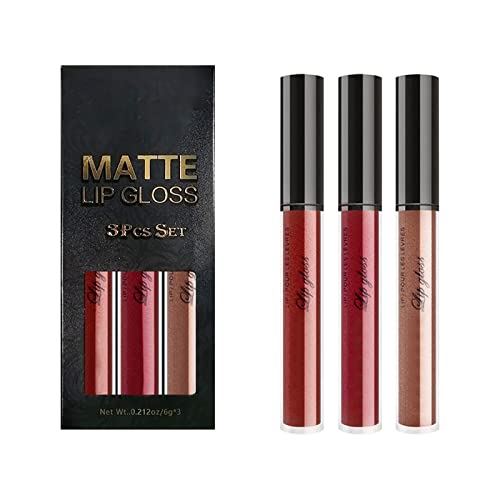 Lippenstift-Setliquid Langanhaltende Wirkung Hochzeitsfeiernalle Mädchen Lippenstift compatible with Machen (B, One Size) von IUNSER