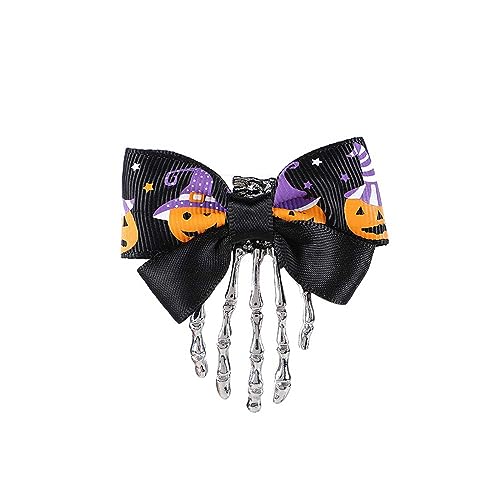 Original Halloween Haarspange Vintage Hand Schmetterling Schleife Kopfschmuck Haarnadel Haarschmuck für Hinterkopf Abteilklammern Friseurbedarf (C, 8x6x1cm) von IUNSER