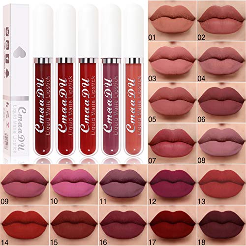 Sexy Hydratisierender Glanz lang anhaltende Schönheit Lippe 18 up Frauen Lippenstift Lipgloss Set 10 (A, One Size) von IUNSER