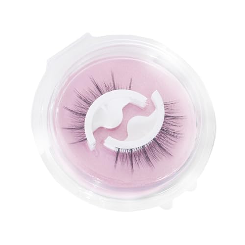 Wiederverwendbare selbstklebende Wimpern 2024 selbstklebende Wimpern ohne Wiederverwendbare selbstklebende Wimpern Premium-Wimpern ohne für Frauen und Mädchen Wimpern Farbe (A, One Size) von IUNSER