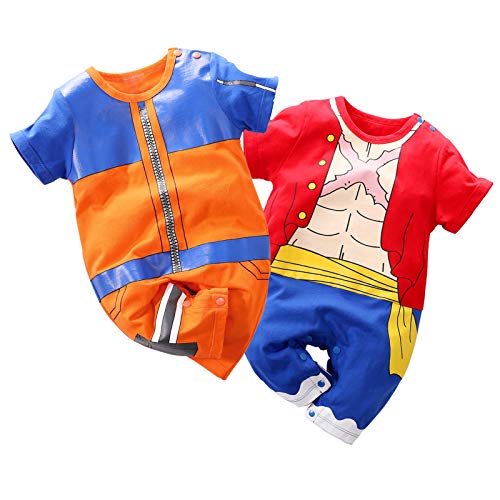 IURNXB 2 Stücke Baby Strampler Jungen Mädchen Süße Neugeborene Kleinkind Baumwolle Säugling Onesie Cartoon Cosplay Kleidung von IURNXB