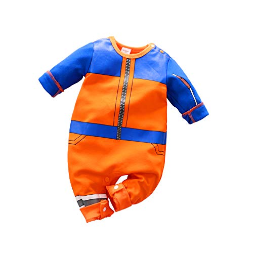 IURNXB Bebé Ropa Cosplay Vestido Anime recién Nacido Jumpsuits bebé Encantador Dibujo sarcos Caricatura (3-6 meses, Naranja) von IURNXB