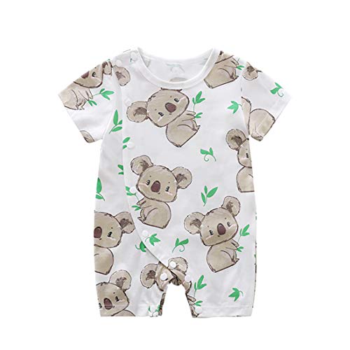 IURNXB Neugeborenes Baby Mädchen Jungen Overall Kleines Kleinkind Niedlicher Sommer Overall Kleidung(59/40 Baumwolle 0-3 Monate) von IURNXB