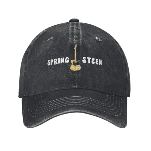 Basecap Hip Hop Musik Springsteen Gitarre Bruce Custom Retro Denim Washed für Frauen Cowboy Sun Rock Herren Snapback von IUUGJEIX