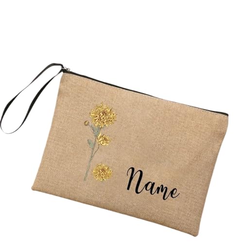 Blume Make-Up Tasche Frauen Reise Make-Up Reißverschluss Handtasche Toilette Toilettenartikel Brieftasche für Mädchen Frauen(12) von IUVYTA