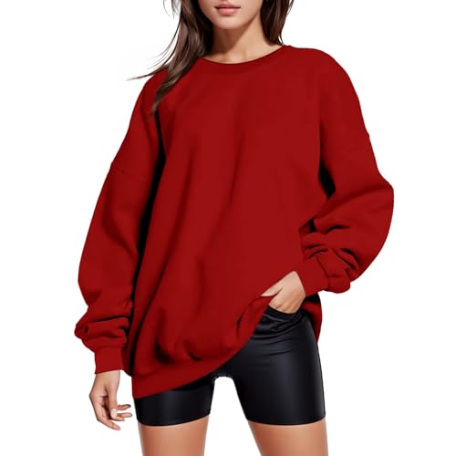 IUYTYSER Shirt Damen Sommer Sale Abrigos De Invierno Mujer Pullover Damen Sweat Pinkes Oversize Tshirt Damen Gruener Damen Pullover Pulli Mit Ohren Damen Hoodie Einfarbig Sale von IUYTYSER