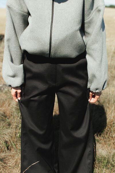 IVA RYCH Bomber-Jacke aus Wolle in grau/Deadstock von IVA RYCH